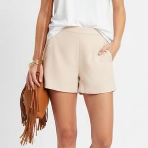 Blaque Label Women's Cream Tan Bermuda Shorts S